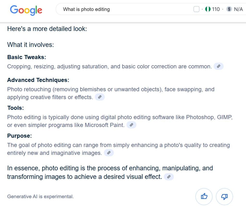 AI Overview keypoints
