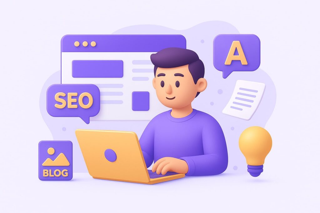 website content writing services by Score Mark