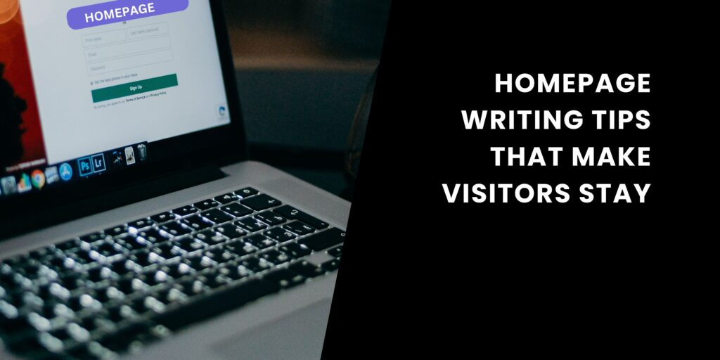 homepage writing