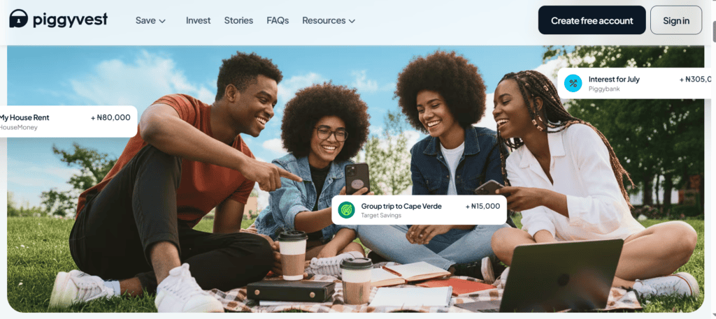 Piggyvest: strong branding example