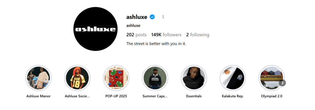 Ashluxe: strong branding example