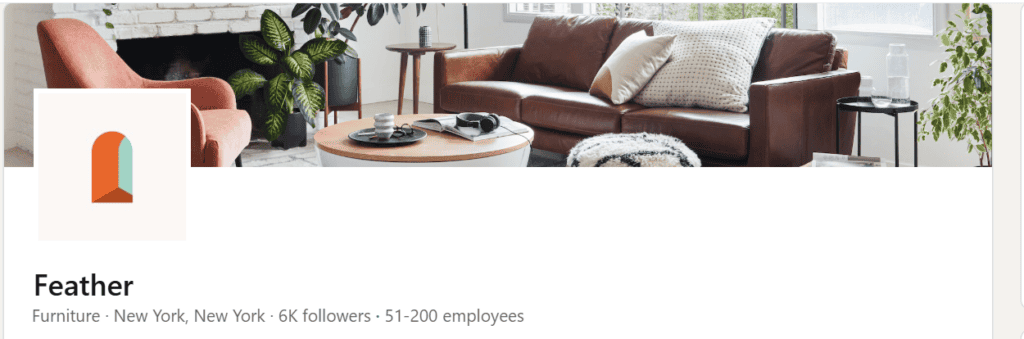 Feather: Strong branding example